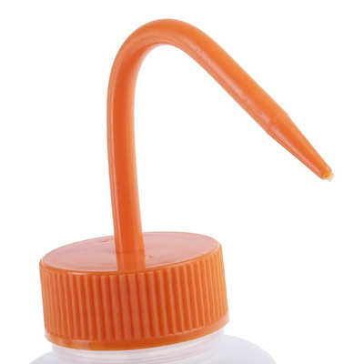 RS PRO 500ml LDPE Wide Neck Wash Bottle