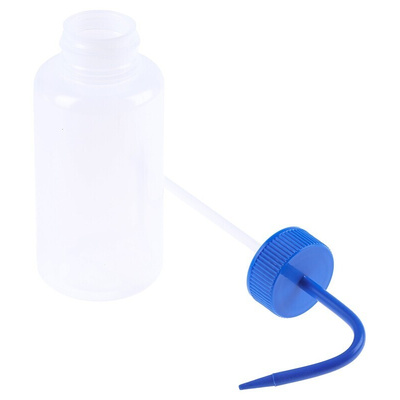 RS PRO 500ml LDPE Wide Neck Wash Bottle