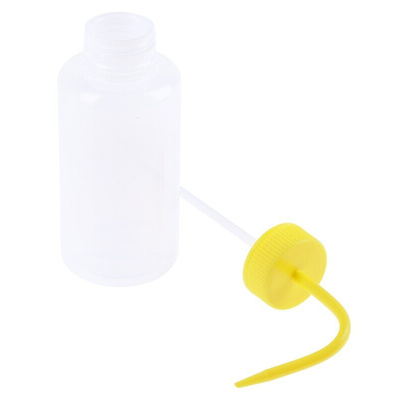 RS PRO 500ml LDPE Wide Neck Wash Bottle