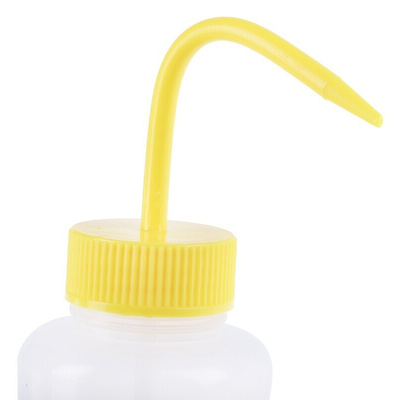 RS PRO 500ml LDPE Wide Neck Wash Bottle