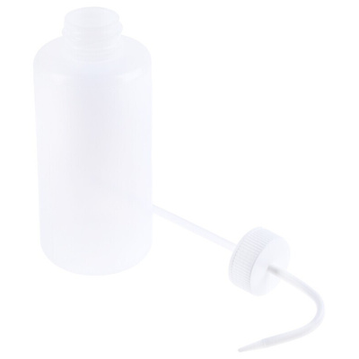 RS PRO 1L LDPE Wide Neck Wash Bottle