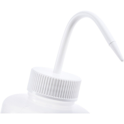RS PRO 1L LDPE Wide Neck Wash Bottle