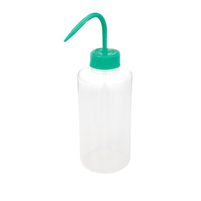RS PRO 1L LDPE Wide Neck Wash Bottle