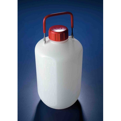 RS PRO 10L HDPE Wide Neck Carboy Bottle