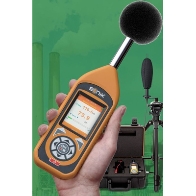 Castle 01GA142SE Sound Level Meter, 25dB to 143dB, 20kHz max
