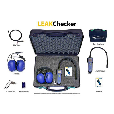 SDT Ultrasound Solutions LEAKChecker Ultrasonic Leak Detector, 160 x 128pixel Display