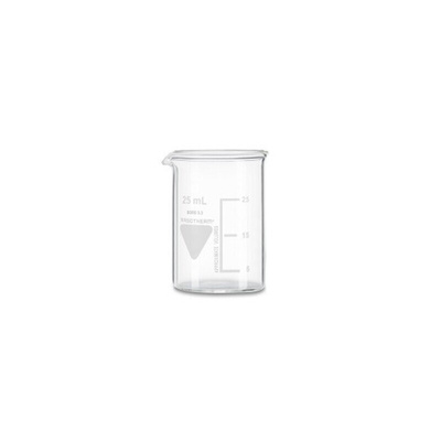 RS PRO Borosilicate Glass 25ml Beaker