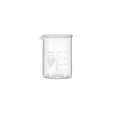 RS PRO Borosilicate Glass 50ml Beaker