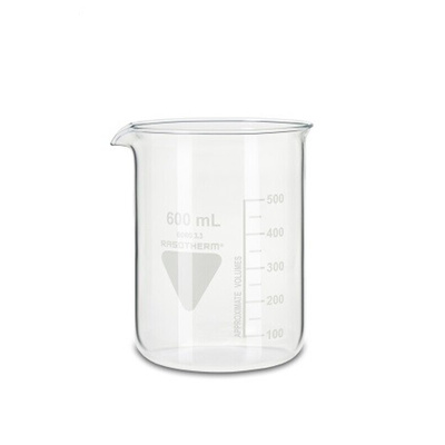 RS PRO Borosilicate Glass 600ml Beaker