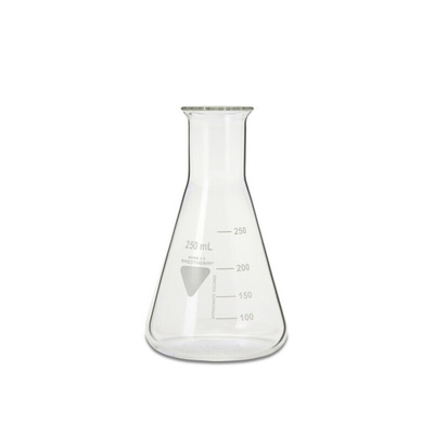 RS PRO Borosilicate Glass 250ml Laboratory Flask