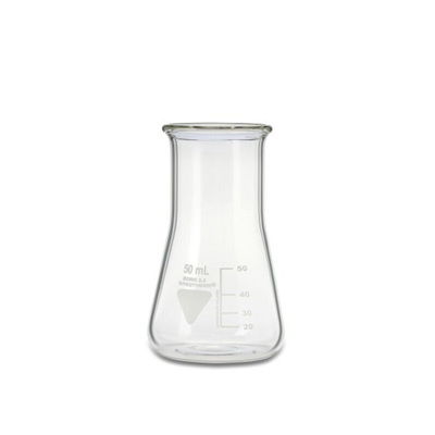 RS PRO Borosilicate Glass 50ml Laboratory Flask