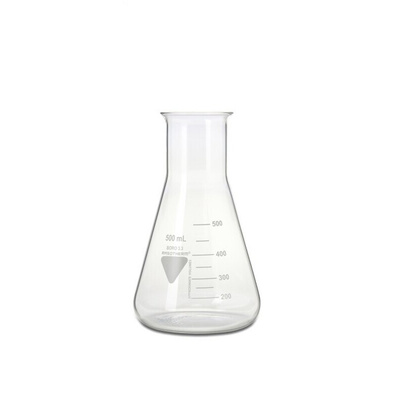 RS PRO Borosilicate Glass 500ml Laboratory Flask