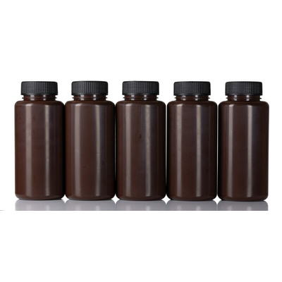 RS PRO 1L HDPE Wide Neck Storage Bottle
