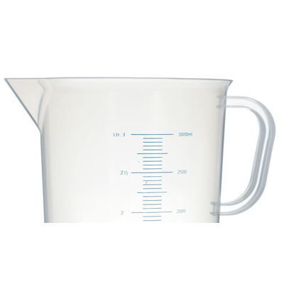 RS PRO PP 3L Laboratory Jug