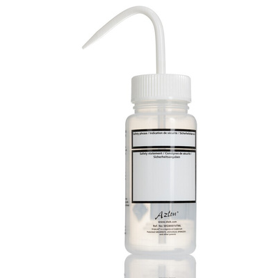 RS PRO 250ml LDPE Wide Neck Wash Bottle