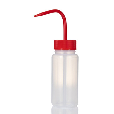 RS PRO 250ml LDPE Wide Neck Wash Bottle