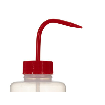 RS PRO 1L LDPE Wide Neck Wash Bottle