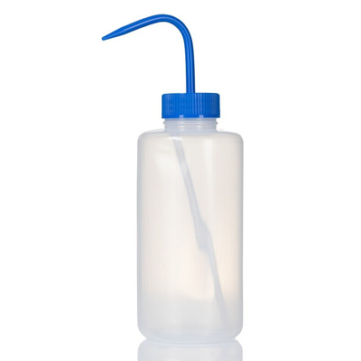 RS PRO 1L LDPE Wide Neck Wash Bottle