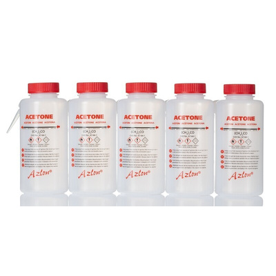 RS PRO 500ml LDPE Wide Neck Wash Bottle