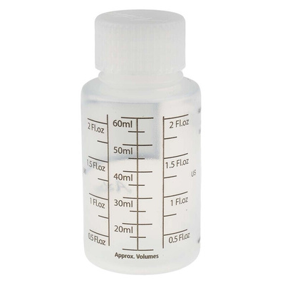 RS PRO 60ml PP Wide Neck Storage Bottle