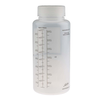 RS PRO 1L PP Wide Neck Storage Bottle