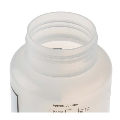 RS PRO 1L PP Wide Neck Storage Bottle