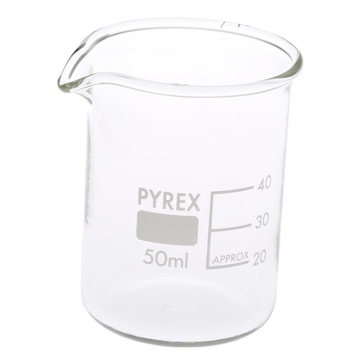 RS PRO Borosilicate Glass 50ml Beaker