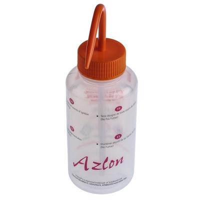 RS PRO 500ml LDPE Wide Neck Wash Bottle