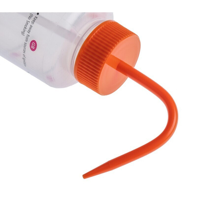 RS PRO 500ml LDPE Wide Neck Wash Bottle