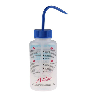 RS PRO 500ml LDPE Wide Neck Wash Bottle
