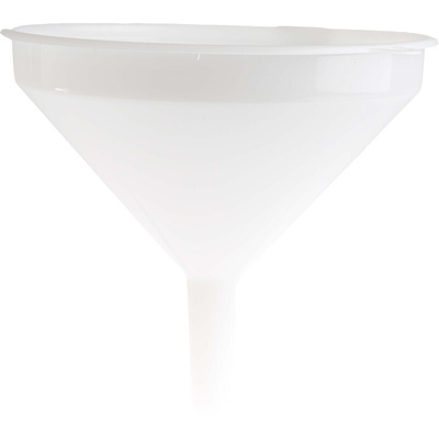 RS PRO HDPE Industrial Funnel, With 245mm Funnel Diameter, 24mm Stem Diameter