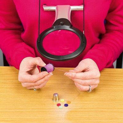 RS PRO Illuminated Magnifier, 2X x Magnification