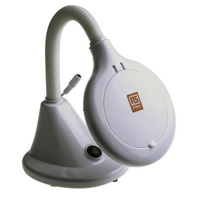 RS PRO LED Magnifying Lamp with Table Lamp, 3dioptre, 100mm Lens Dia., 100mm Lens