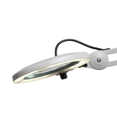Luxo LFM LED Magnifying Lamp with Table Clamp Mount, 3dioptre, 127mm Lens Dia., 127mm Lens