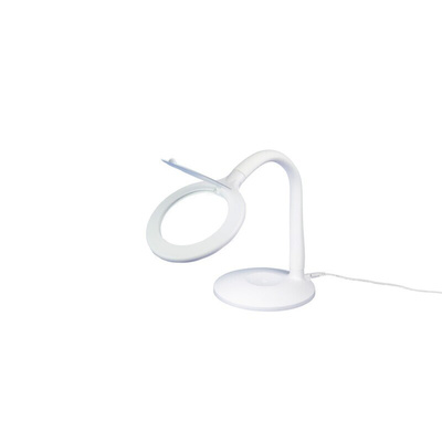 RS PRO LA8085USB LED Magnifying Lamp with Table Lamp, 3dioptre, 100mm Lens Dia., 100mm Lens