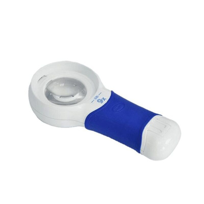 Coil Illuminated Handheld Magnifier, 9X x Magnification, 48mm Diameter