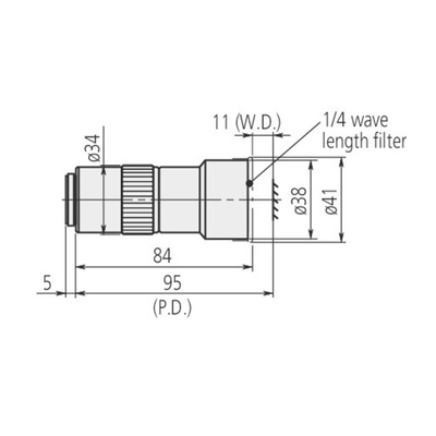Mitutoyo Long Working Distance Lens, For Microscope