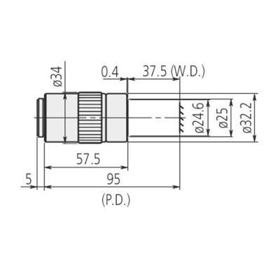 Mitutoyo Long Working Distance Lens, For Microscope