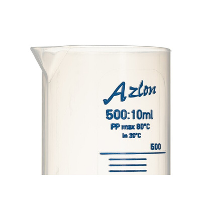 RS PRO PP Measuring Cylinder, 500ml