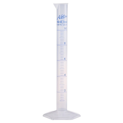RS PRO PP Graduated Cylinder, 10ml
