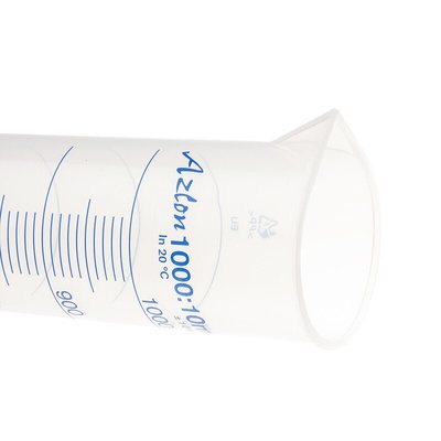 RS PRO PP Graduated Cylinder, 1L