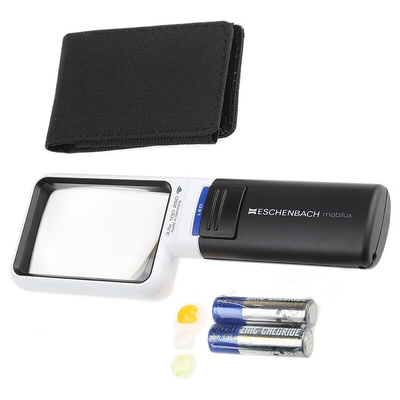 Eschenbach Illuminated Magnifier, 3.5X x Magnification, 75 x 50mm Diameter