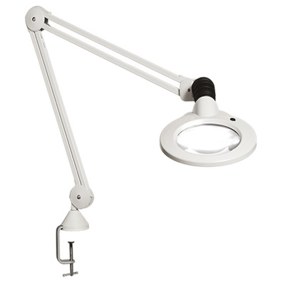 Luxo KFM LED Magnifying Lamp with Table Clamp Mount, 3dioptre, 127mm Lens Dia., 127mm Lens