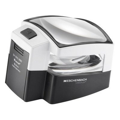 Eschenbach 1566 LED Magnifying Lamp with Table Lamp, 12dioptre, 100 x 75mm Lens