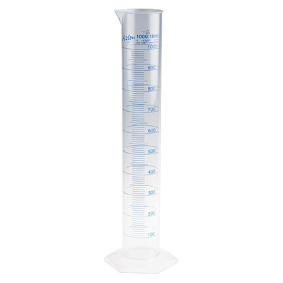 RS PRO PMP Measuring Cylinder, 1L