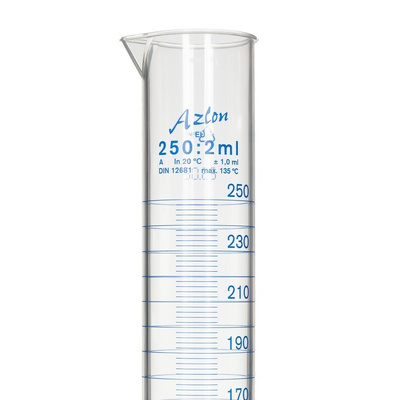 RS PRO PMP Measuring Cylinder, 250ml