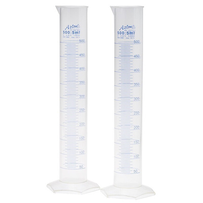 RS PRO PMP Measuring Cylinder, 500ml