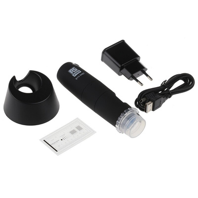 RS PRO USB Wifi Microscope, 1280 x 1024 pixels, 5 → 200X Magnification