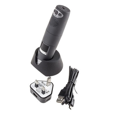 RS PRO USB Wifi Microscope, 1280 x 1024 pixels, 10 → 160X Magnification