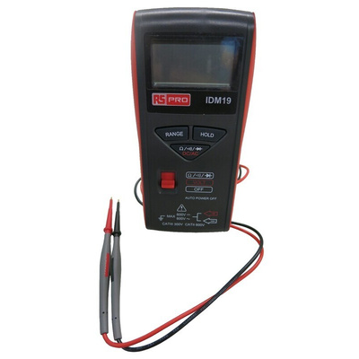 RS PRO IDM19 Handheld Digital Multimeter, 600V ac Max - UKAS Calibrated